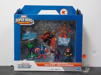 G 611 2015 MARVEL PLAYSKOOL SUPER HERO Adventures Ultimate Set Kmart exclusive