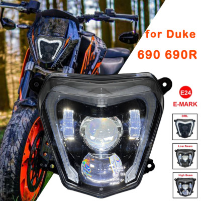 Plug and Play LED-Scheinwerfer Fern-/Abblendlicht DRL für KTM duke 690 2012-2019