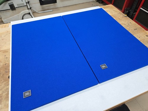 Two New JBL L100 Century One Piece Grilles - Metal JBL Badges - 14 Fabric Colors - Picture 17 of 23
