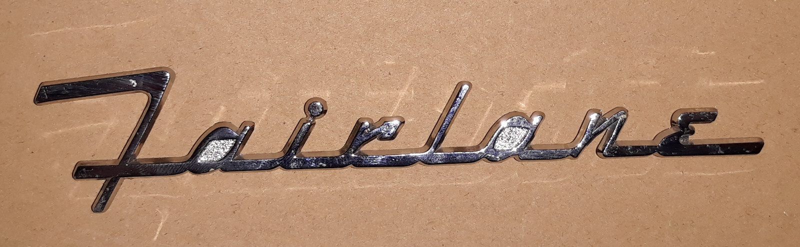 1955 FORD FAIRLANE SCRIPT ON TRUNK LID