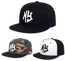 NY Snapback NEW Baseball Cap Adjustable New York Flat Brim Adjustable Hat