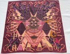 Never used Hermes silk Point d'Orgue de Pierre-Marie Scarf. Mint condition