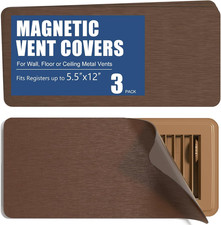 Magnetic Vent Covers 5.5"X12", Metallic Floor Vent Cover for Home, 3 Pcs High