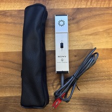 Vintage Sony F-95 Dynamic Microphone w/ Case Cardioid Handheld Silver Japan