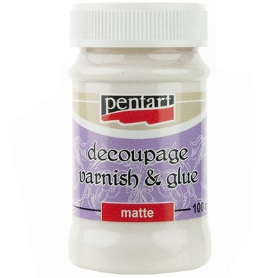 PENTART Matt Kleben Lack für Decoupage, Serviettentechnik, Reispapier Varnish Gl