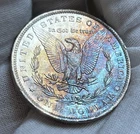 1884-O Rainbow-Toned Morgan Dollar - Spectacular Eagle Color Toning - Free Ship!