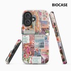 Coastal Summer Collage iPhone Case Double Layer Tough Protective