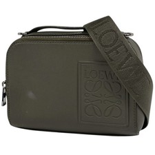LOEWE Mini Crossbody Camera Bag 2WAY Shoulder Bag Anagram Hand Bag leather k...