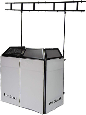 DJ Booth with 8FT Lighting Truss Stand Package (Quickfold Series) 