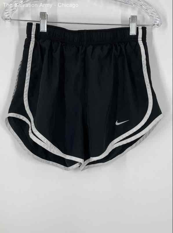 Nike Womens Dri-Fit Black Elastic Waist Activewear Athletic Shorts Size Medium