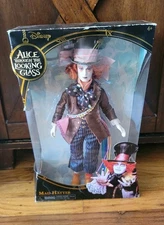 MAD HATTER DOLL DISNEY ALICE THE LOOKING GLASS 2016 JOHNNY DEPP Wonderland DOLL