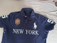 Polo Ralph Lauren Poloshirt Herren XL &ndash; Custom Fit &ndash; New York &ndash; Big Pony &ndash; Dunke
