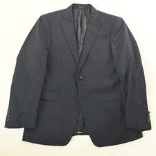 Calvin Klein 40R Blue Check 100 Wool Mens Blazer Suit Jacket Sport Coat