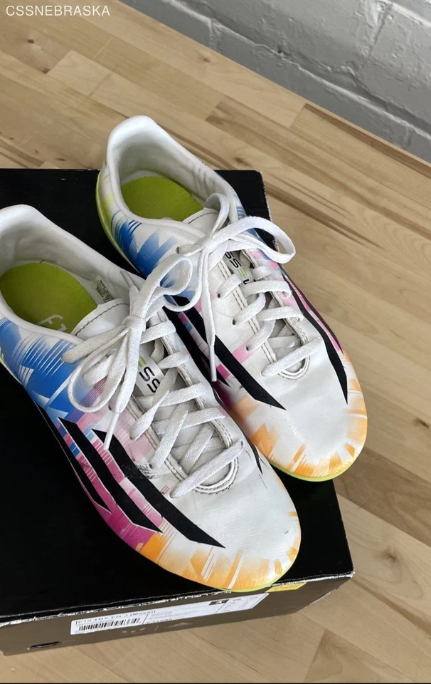 Adidas Multicolor F50 Adizero Messi Arco Iris FG Copa del Mundo - Talla 2.5 (Niños) Foto 3 de 4