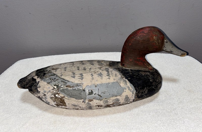 Vintage/Antique Duck Decoy-Carved-Painted Redhead