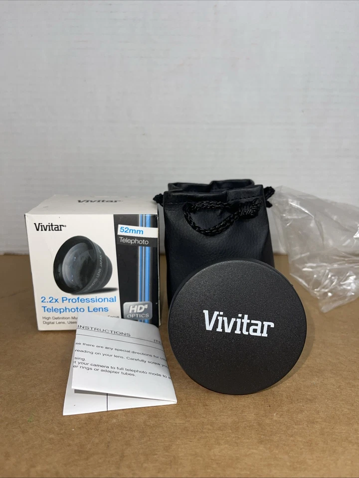 2.2X TELEPHOTO LENS 52mm To Camera NIKON D90 D60 D40 D50 D70 D80 D5300 D7300 2.5 - Image 2 of 4