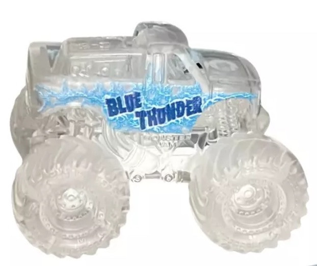 Monster Jam Mini Series 16 Blue Thunder 735 Chase Clear Variant Sealed Rare  