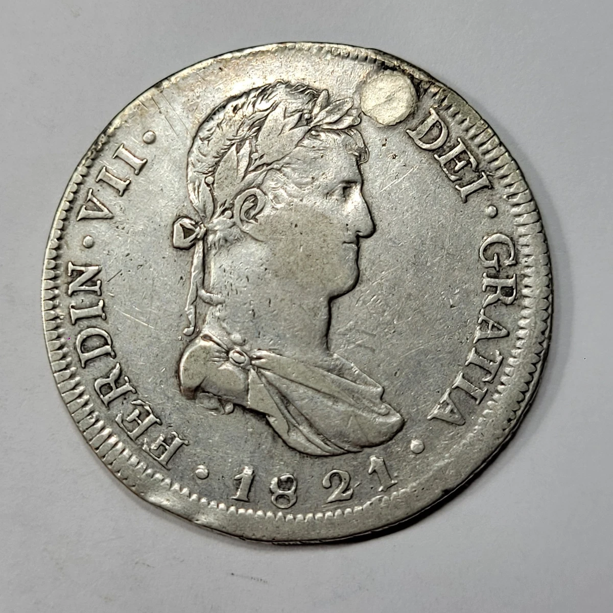 9544 1821年メキシコ8レアル 8 Reales Silver 1821 Year Colonial Mexico Coins (Pre - 1821) for