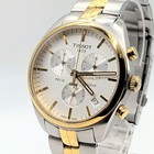 Tissot PR100 Chronograph Quarz weißes Zifferblatt T101417A Datum funktioniert...