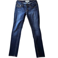 PRVCY Premium Denim Jeans Women’s 27 USA Made Western Rodeo Dark Wash Stretch