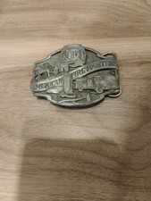 American Firefighters Belt Buckle, Siskiyou Buckle Co, G-80, 1988
