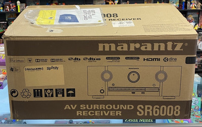 NEW Marantz SR6008 AV Surround Receiver Black 7.2 Ch 8 OHMS 4K - BRAND NEW !!