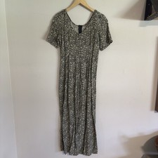 Vintage 90s All That Jazz Floral Black Romper jumpsuit 80s Size S 5/6 Jumper