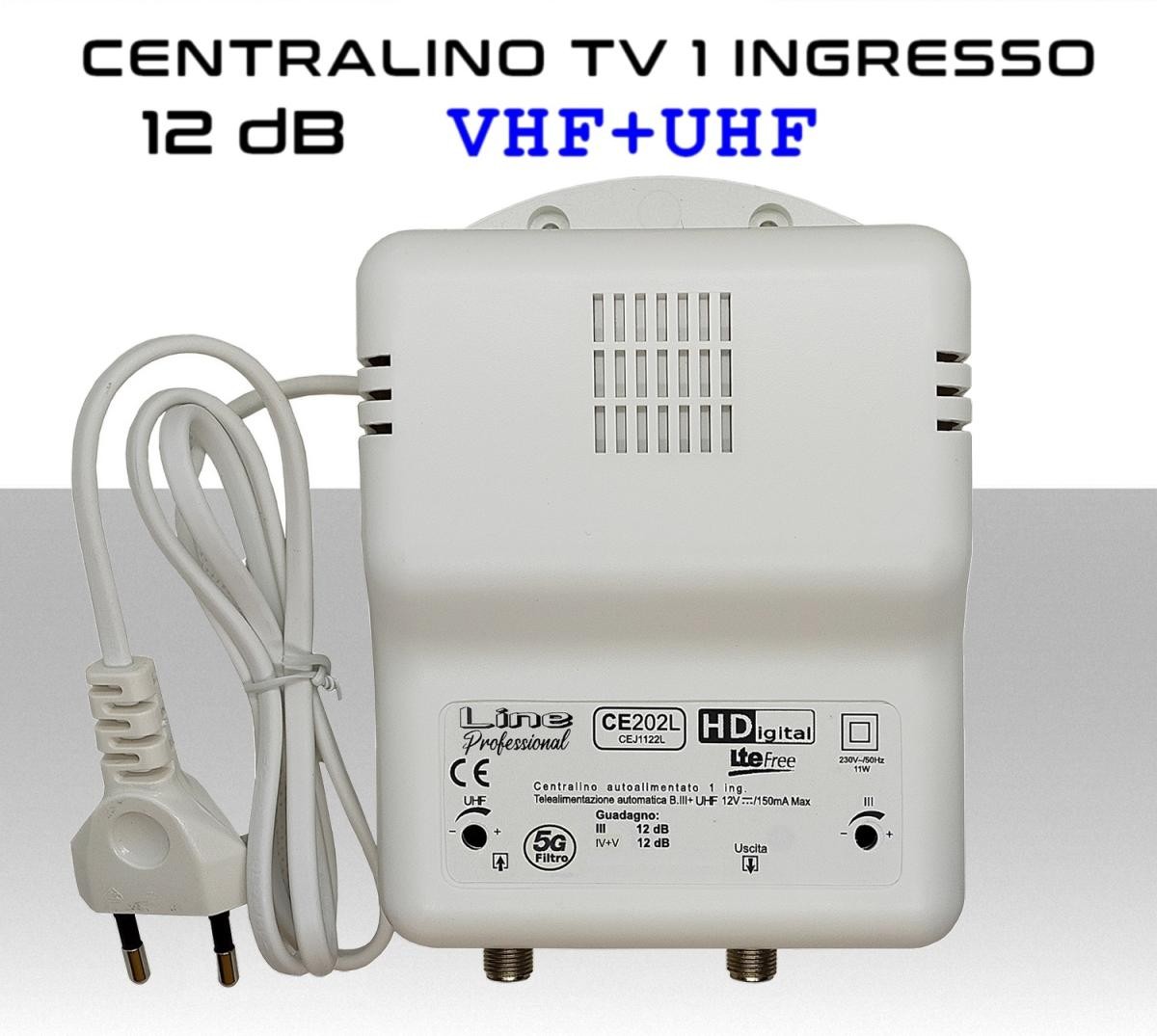 Centralino TV 230Vac 1 Ingresso III+21:48 122dBuV - Alta Potenza