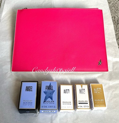 5PC Mugler Angel Elixir/Alien Goddess/Alien Eau De Parfum Intense Perfume Lot