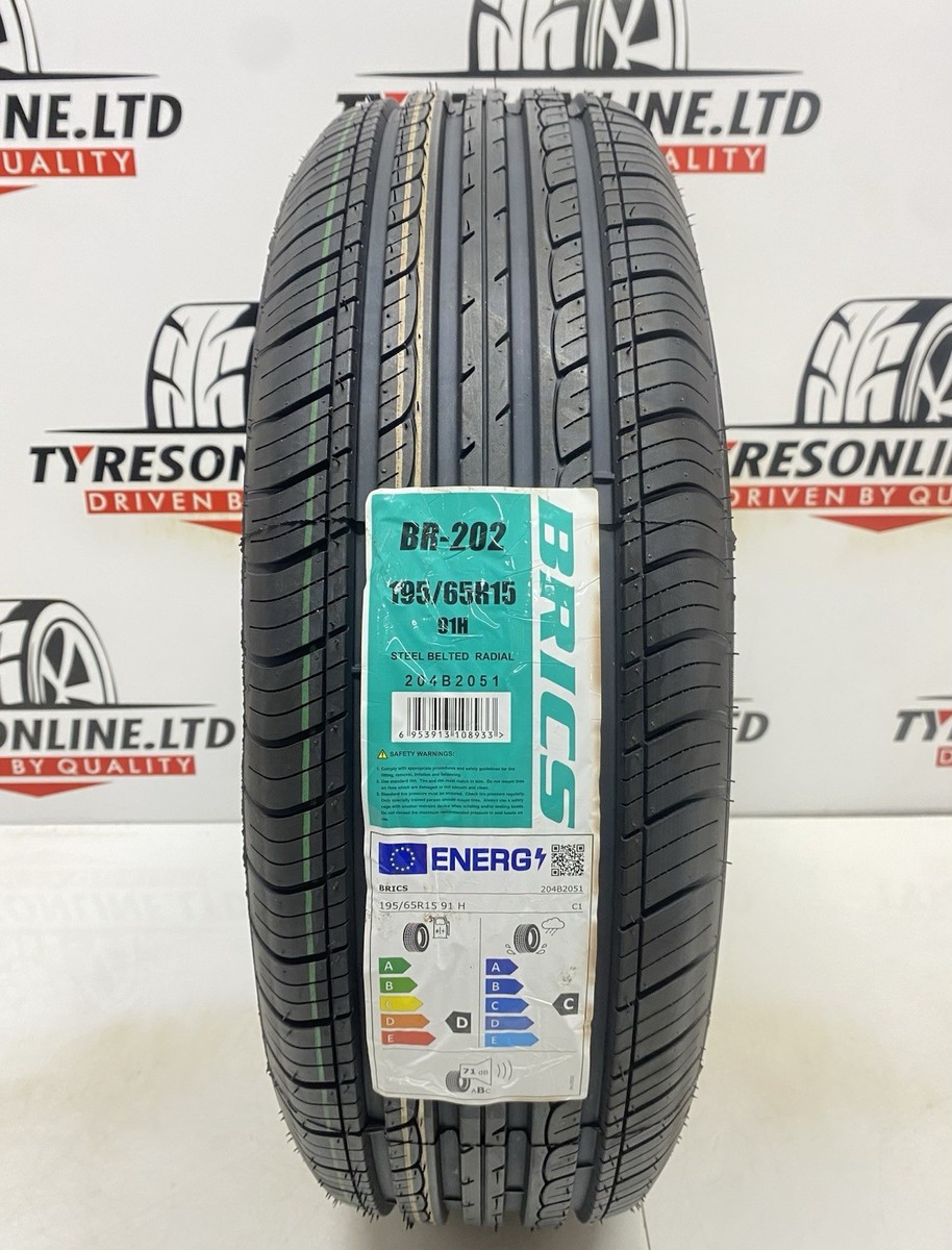 1 X 195 65 15 BRICS 195/65R15 91H BRAND NEW HIGH QUALITY M+S TYRE
