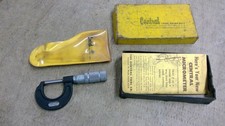 Central Tool Company Used 0-1 Od Micrometer Cranston Rhode Island Usa