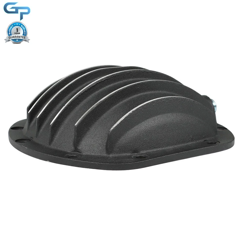 Black Rear Differential Cover For  Jeep Commando 1967-1973 w/Gasket Drain Plug - Image 4 of 4
