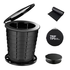  Upgrade Retractable Portable Toilet Travel Toilet Adjustable Height Camping 