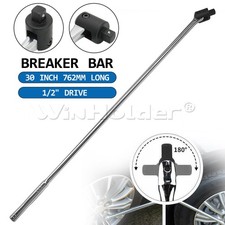 1/2" Drive 30 Inch Breaker Bar Chrome Polish Socket Tool Heat Treated 762mm UK