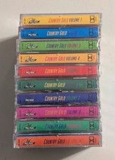 Country Gold 1-10 1992 Cassette Tapes All Sealed Except Volume 2 - Waylon Cash