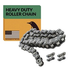 PGN #50 Heavy Duty Roller Chain - 10 Feet + 2...