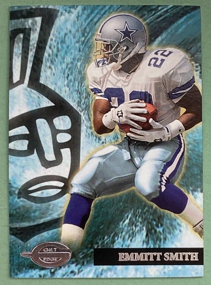 Steve Tasker Bills 1996 Topps Gilt Edge NFL ERROR OVERSIZE Blank Back NO NAME - Image 3 of 3