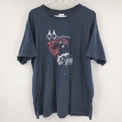 Vintage Manticora World Tour 2008 Band T Shirt XL Wolf Graphic Faded Heavy Metal