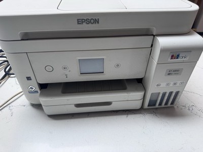 Epson EcoTank ET-4850 Color Inkjet All-In-One Printer - White Tested Working