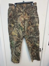 Wrangler Advantage Timber Camo Cargo Pants Men  s Size 38x32 Convertible