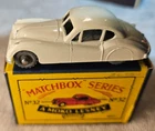 1957 Matchbox Lesney #32 Jaguar gray wheels with box n/m-mint