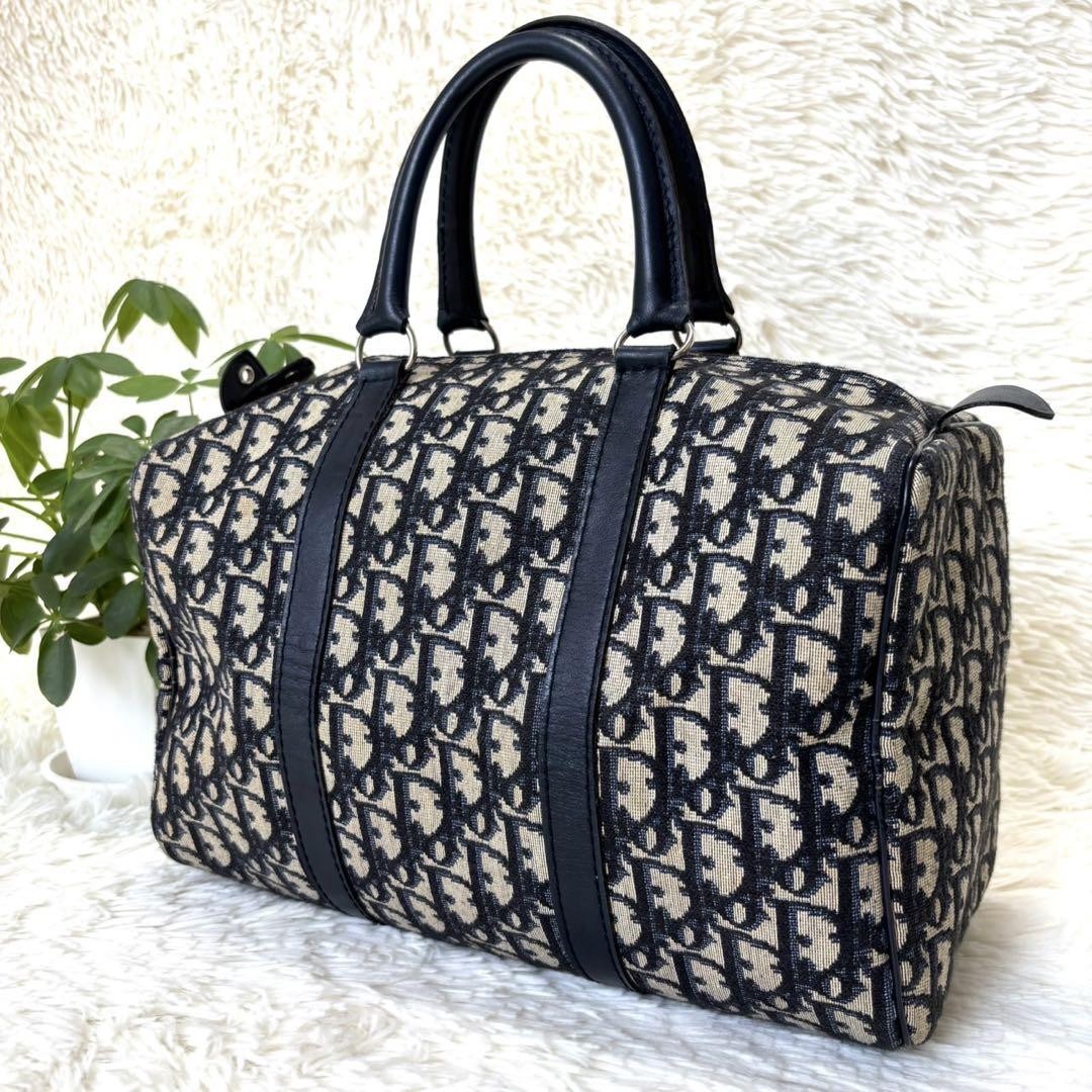 Dior Trotter Print Mini Boston Bag Authentic Japan RIN