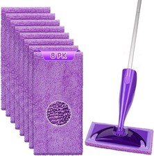 Microfiber Pads Compatible with Swiffer Wet Jet-15"x5.5", Reusable Pad Refills,