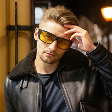 Night Driving Glasses Anti Glare Polarized Night Vision Fit Over for Men Women
