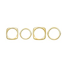 Anello Breil Tetra Goes Mini TJ4047 Acciaio Dorato set Donna 4 anelli