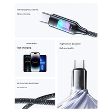 USB C Charging Cable 30W Power Delivery 480Mbps Fast Data Transfer Replacement