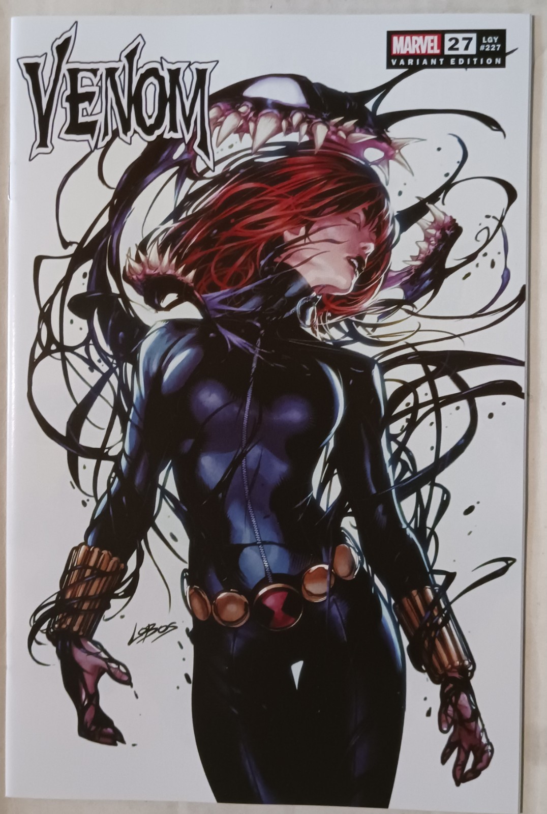 VENOM #27 (LOBOS EXCLUSIVE VENOMIZED BLACK WIDOW VARIANT) 