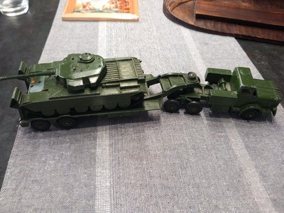 DINKY TOYS 660+651 THORNYCROFT MIGHTY ANTAR+CENTURION TANK -1:50-      Alter LKW