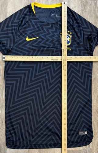 Camiseta de fútbol Nike Brasil 2018 pre-partido calentamiento talla pequeña Dri-Fit Brasil - Imagen 4 de 6