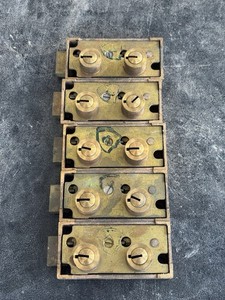 5 York 176-03 Safe Deposit Locks - Bank Vault